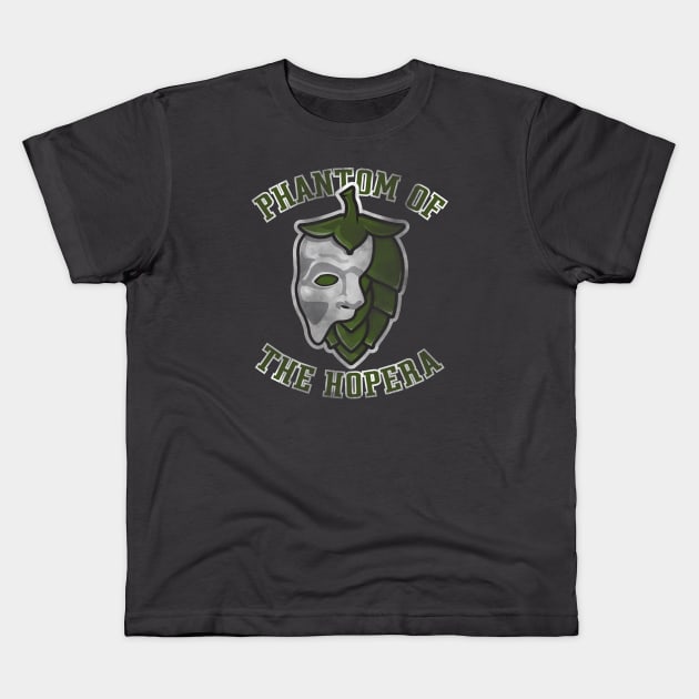 Phantom of the Opera, Phantom of the HOPera Humor mashup Kids T-Shirt by stayfrostybro